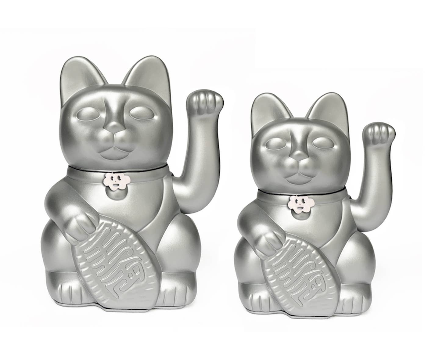 Luckycat Chinese Luckycat or Luckycat Silver: M - 15x10x6 cm