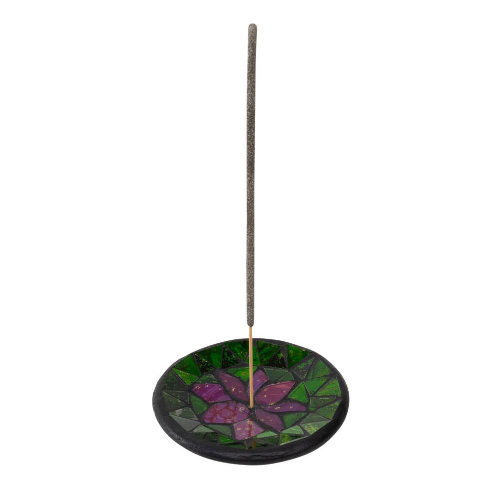LOTUS GLASS INCENSE BURNER