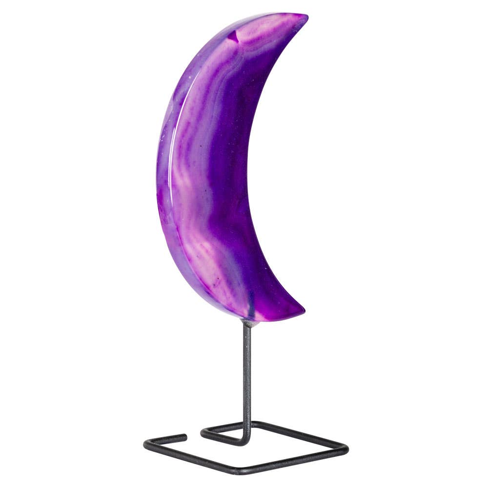 AGATE MOON ON STAND: TEAL