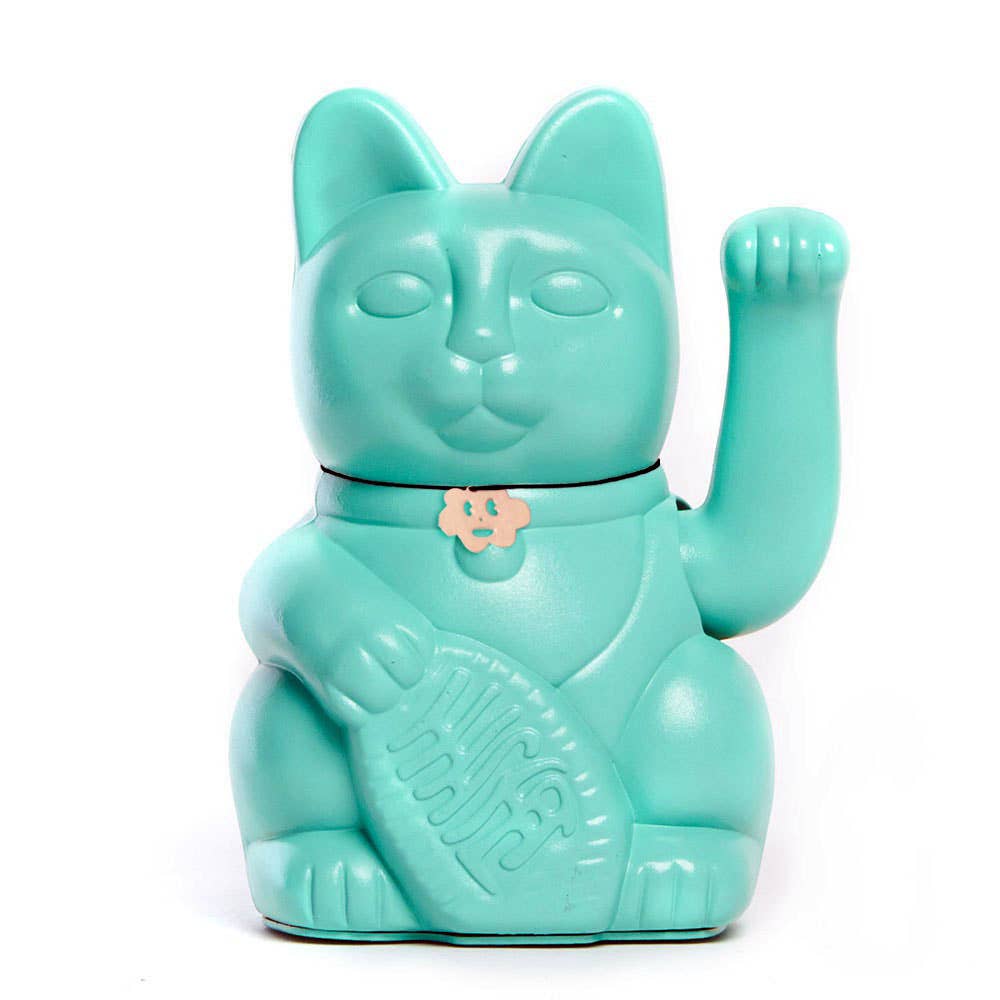 Luckycat Chinese Luckycat or Luckycat Aquamarine: M - 15x10x6 cm
