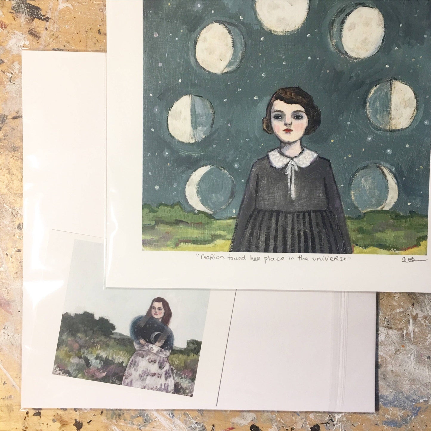 Marion found her place in the universe - print: 8 by 10