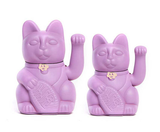 Luckycat Chinese Luckycat or Luckycat Mauve: M - 15x10x6 cm