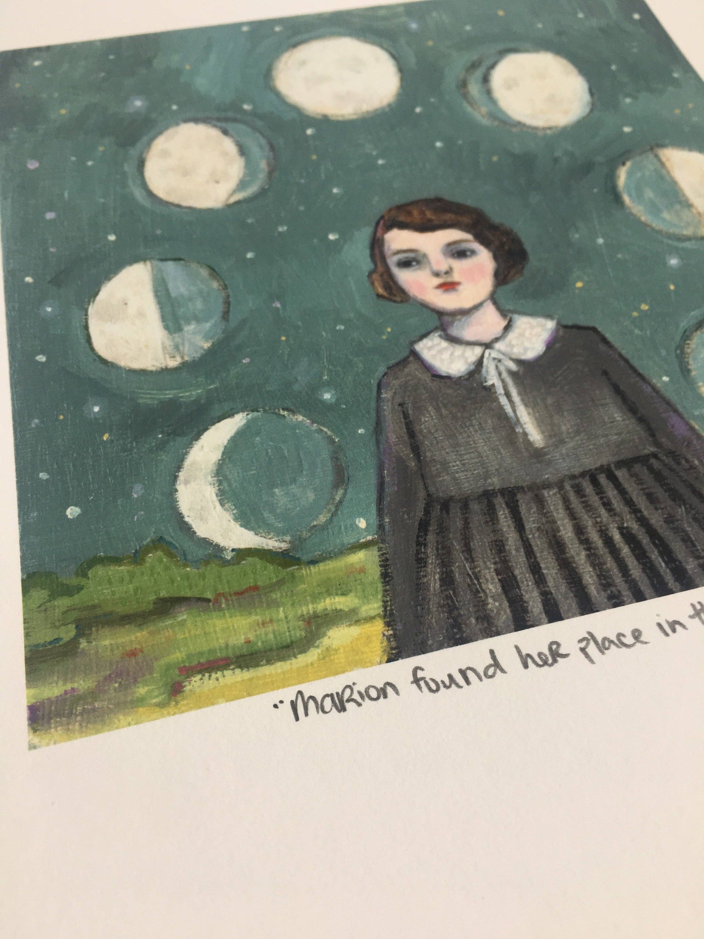 Marion found her place in the universe - print: 8 by 10