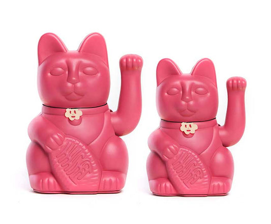 Luckycat Chinese Luckycat or Luckycat Red Violet: M - 15x10x6 cm